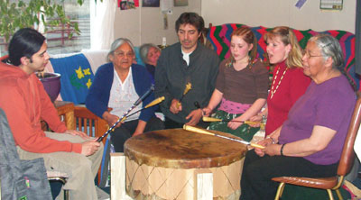 Cariboo Presbyterian Church-Playing Drum